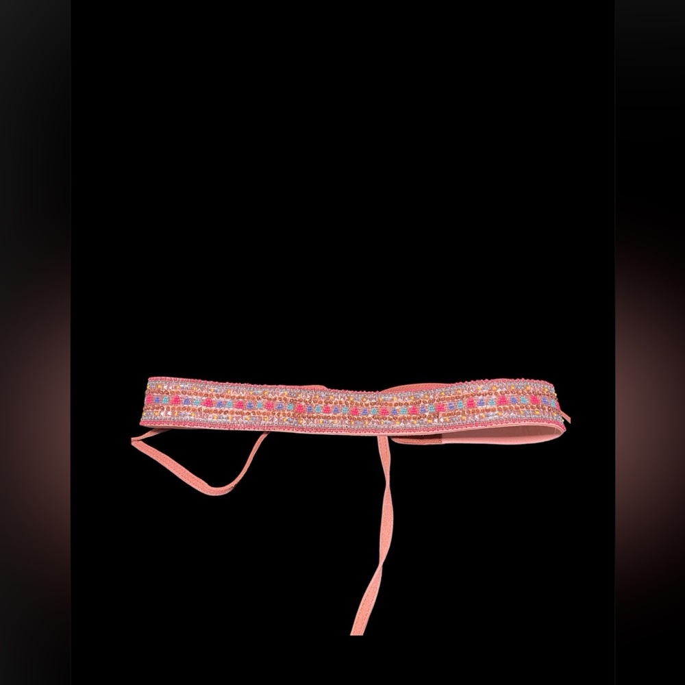 Boston Proper Pink Beaded Belt